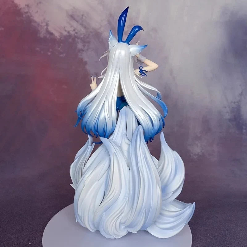Azur Lane Shinano Dreams of the Hazy Moon 1/7 Bunny Girl GK Model Kit Translucent Skirt Twin Tails Anime Figure Decoration Gifts