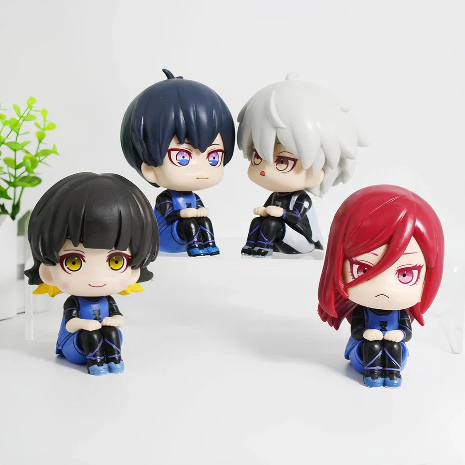 10CM Q Version Blue Lock Anime Figure sagi Yoichi Chigiri Hyoma Nagi Seishiro Figures Collection Model Decoration Figurine Toys