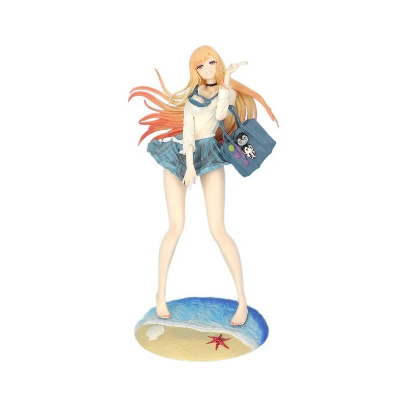 Standing Pose Anime Girl Action Figure Marin Kitagawa Anime Style School Uniform Anime Beautiful Girl Toys Gift Desktop Ornament