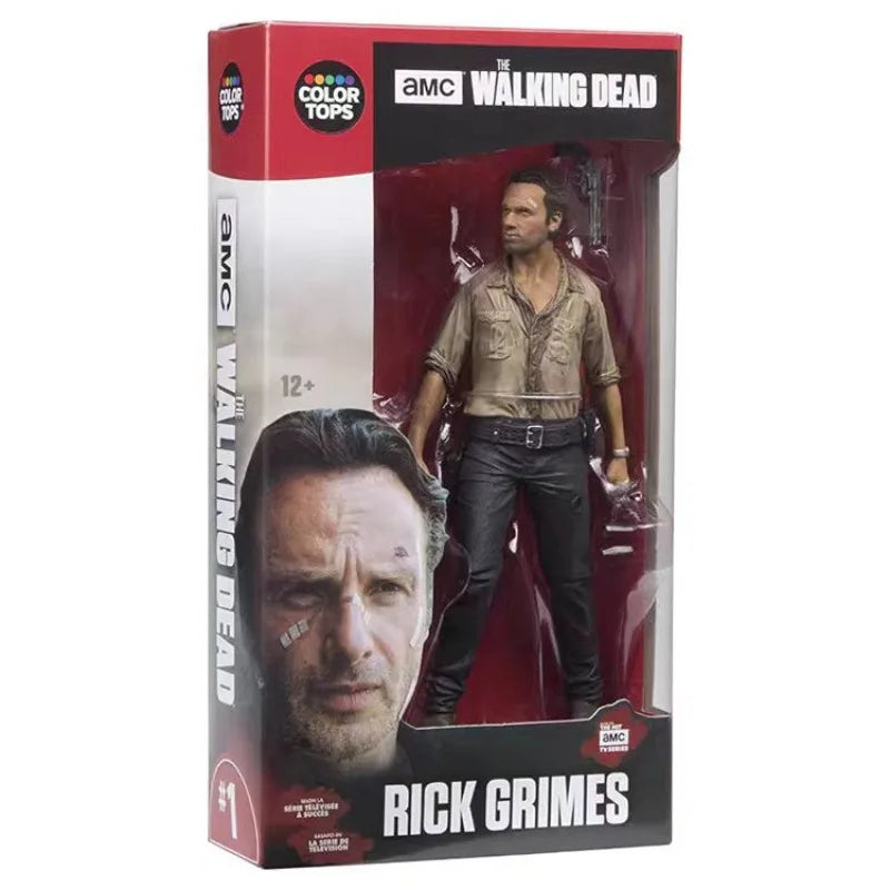 Movie Walking Dead Michonne Rick Grimes 15-17cm Cosplay Statue Model PVC Action Figure Toy