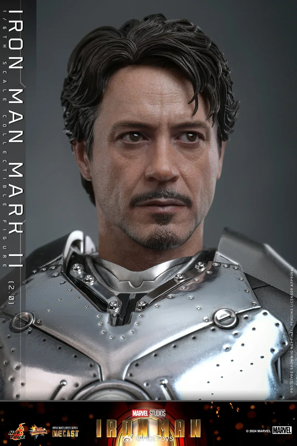 Hot Toys MMS733D59 Iron Man Mark 2 (2.0) 1:6 Scale Alloy Collectible Doll Movable Model Toy Gift Ornaments
