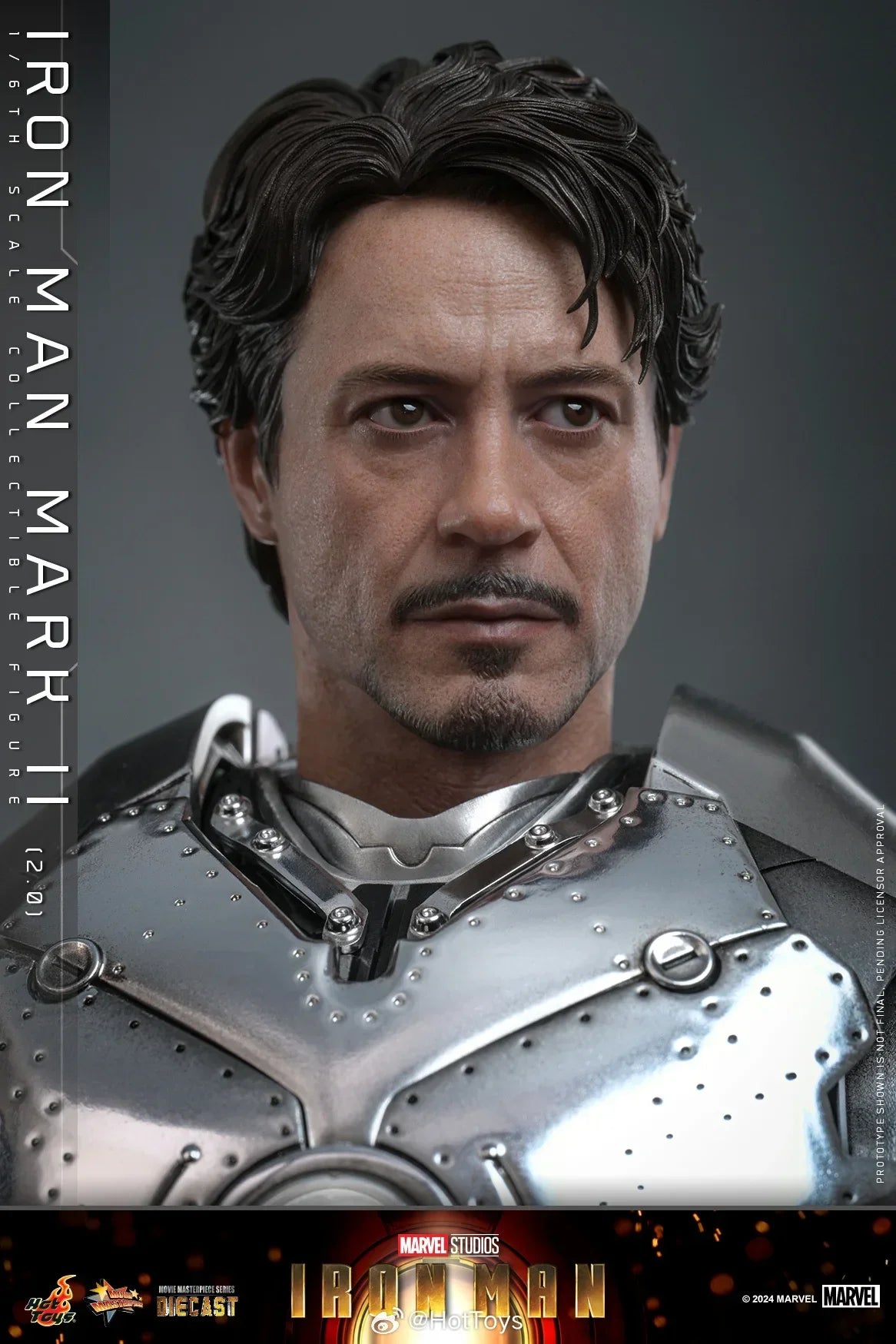 Hot Toys MMS733D59 Iron Man Mark 2 (2.0) 1:6 Scale Alloy Collectible Doll Movable Model Toy Gift Ornaments