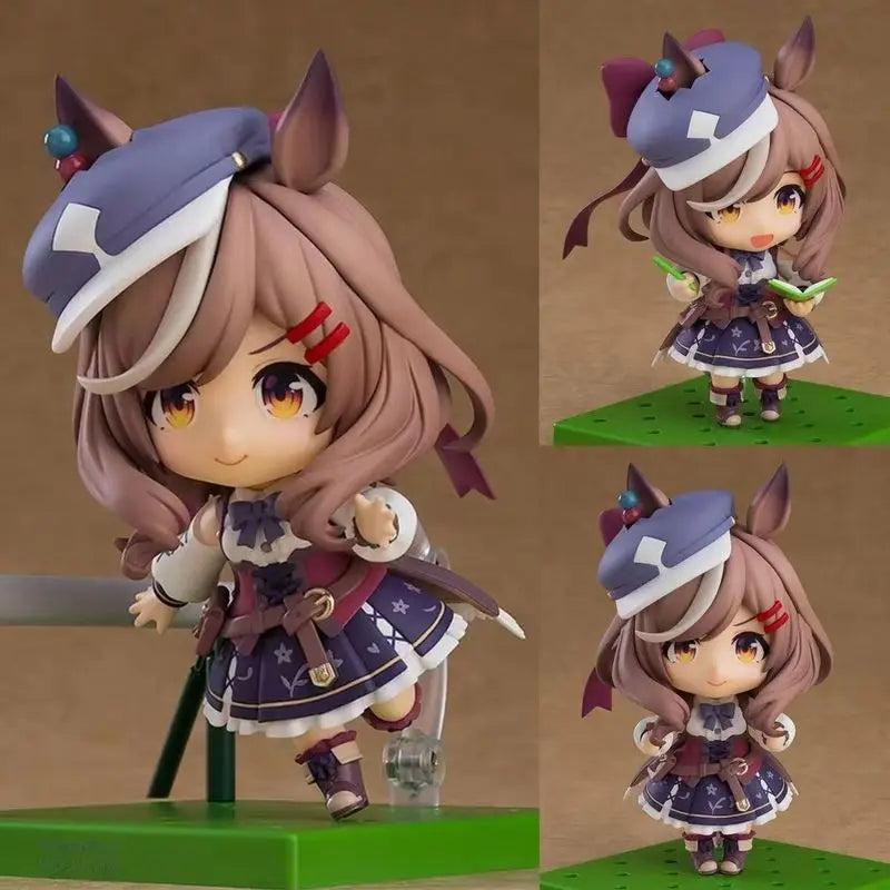 Q-Version Pretty Derby Series Anime Character Face Action Figure Desktop Decor Surprise Kawaii Girl Exquisite Toy Model Gifts
