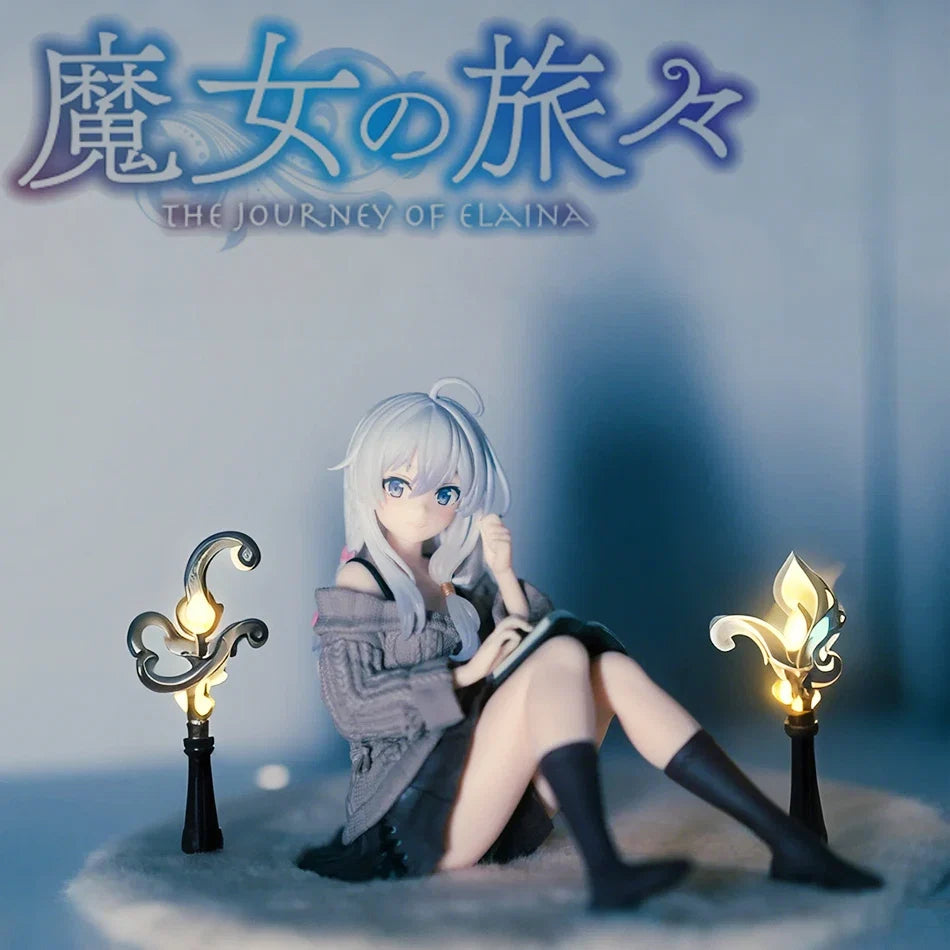 Anime Figure Wandering Witch the Journey of Elaina PVC Desktop Cute Decor Doll Collection Model Statue Toys Doll Christmas Gifts