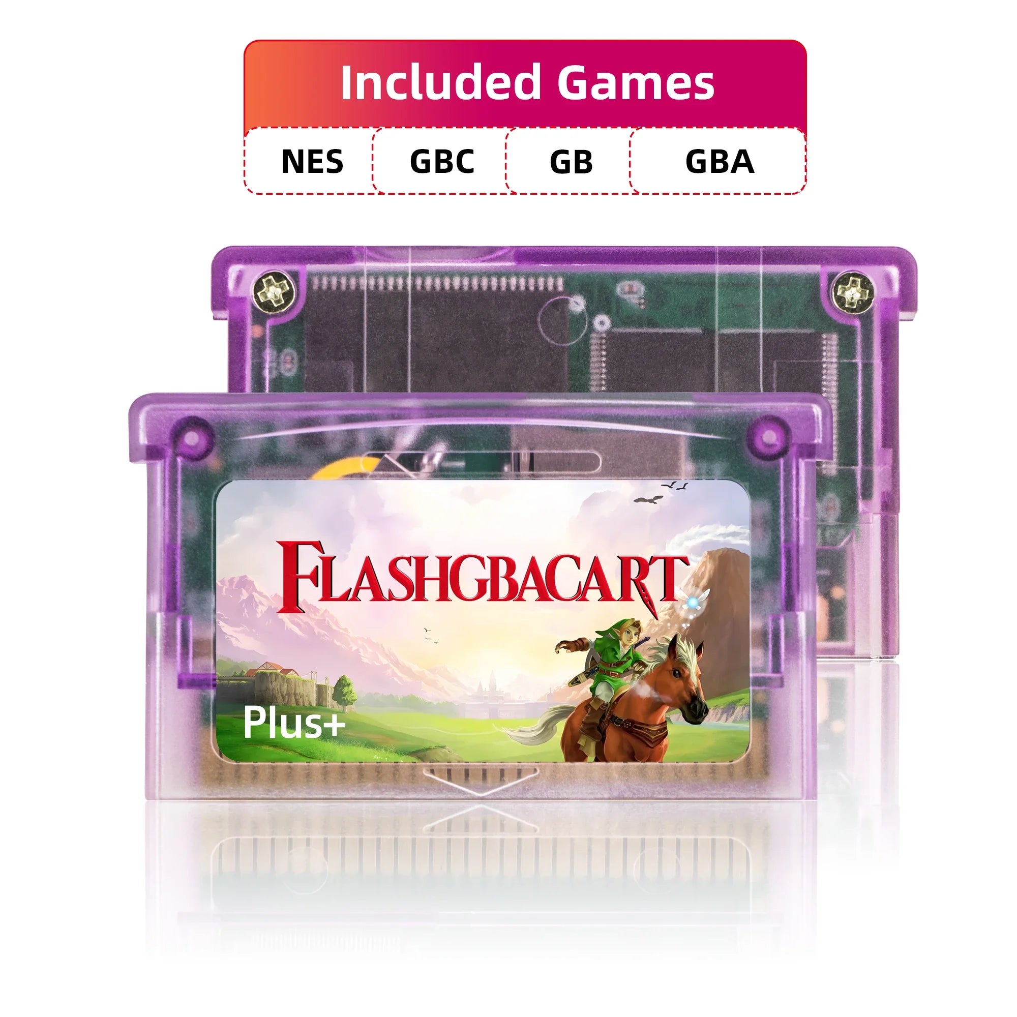 REMANK V1.5 Flash GBA Cartridge FLASHGBACART GBA Card 100+Retro Game Cart RTC 1M Flash GBC with GBA GBC GB NES Compatible DS