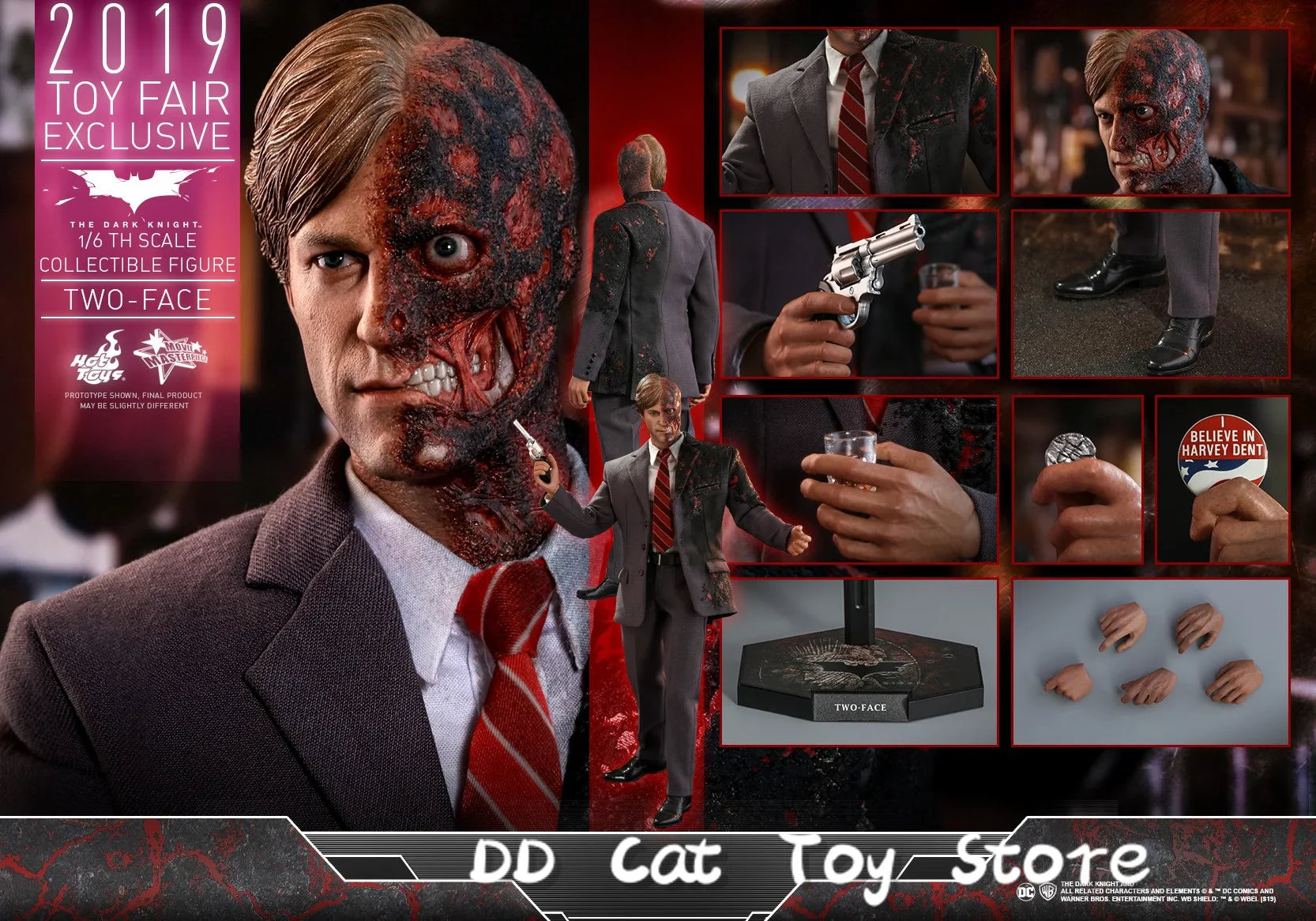Original Hottoys Ht Mms546 1/6 Dark Knight Two-Face Puppen Komplettset 12 Zoll Männliche Soldat Actionfigur Sammlerstück Spielzeug Geburtstagsgeschenk