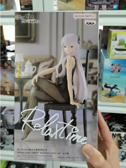 Spot goods Banpresto BANDAI Living in a different world from scratch Relax time Echidna Toy Genuine Figure Model Anime Boxed