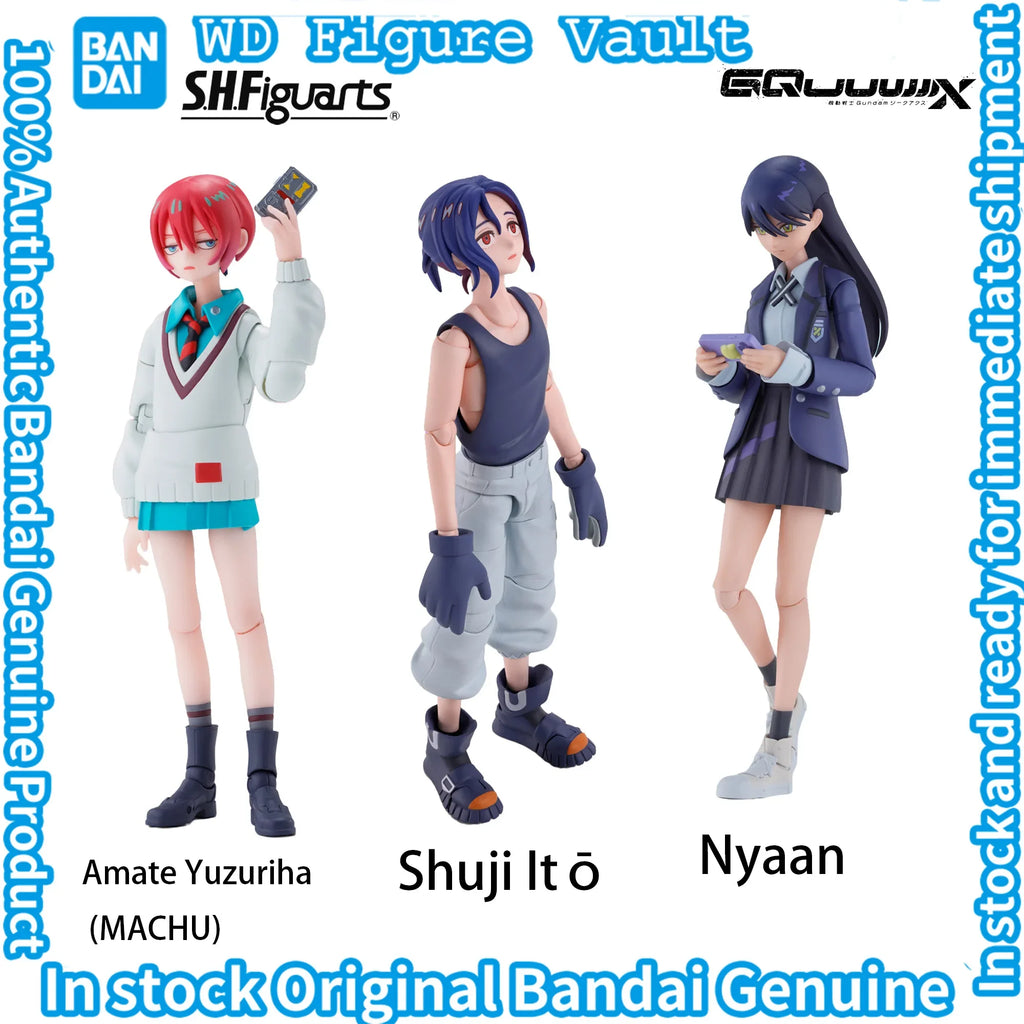 Auf Lager Bandai S.H.Figuarts Gundam GQuuuuuuX Shuji Ito Nyaan Amate Yuzuriha (MACHU) Figuren Modell Originalverpacktes Spielzeug Geschenk