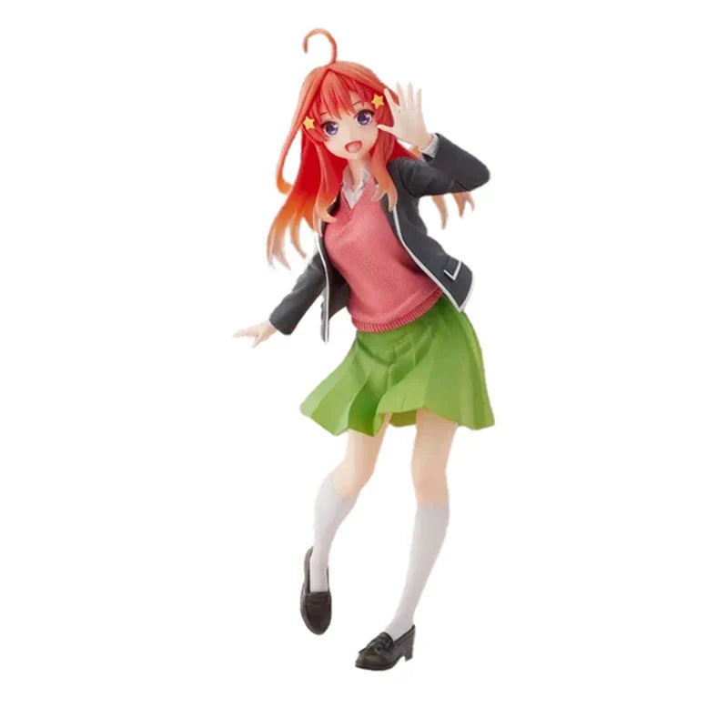 Anime Nino Figure 20CM Black Jacket College Uniform The Quintessential Quintuplets Standding Model Dolls Toy Gift PVC Material