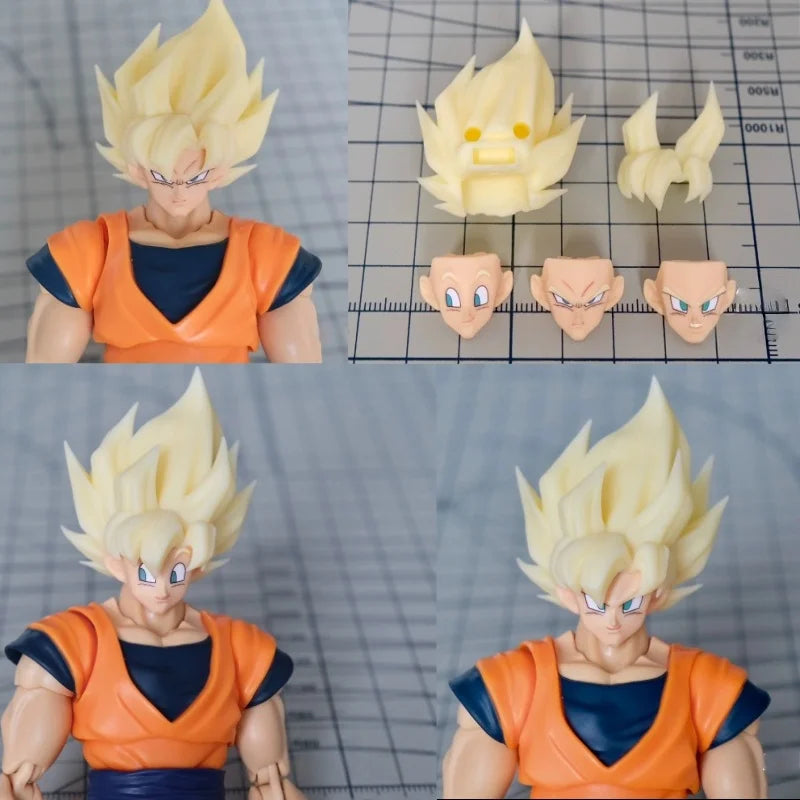 New Air Hm Ah005 Dlc Dragon Ball Z Shf Full Power Super Saiyan Son Goku Headsculpt Action Figures Head Accessories Boys Toy Gift