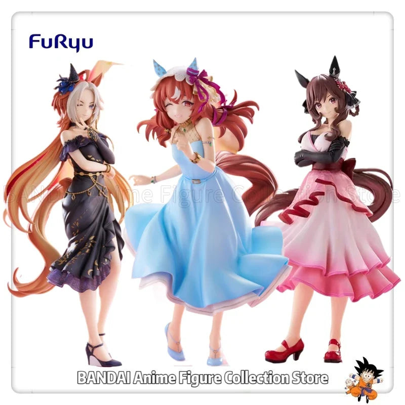 Original FuRyu Uma Musume Pretty Derby Trio-Try-iT Figure Orfevre/Gentildonna/Still in Love Toys Model