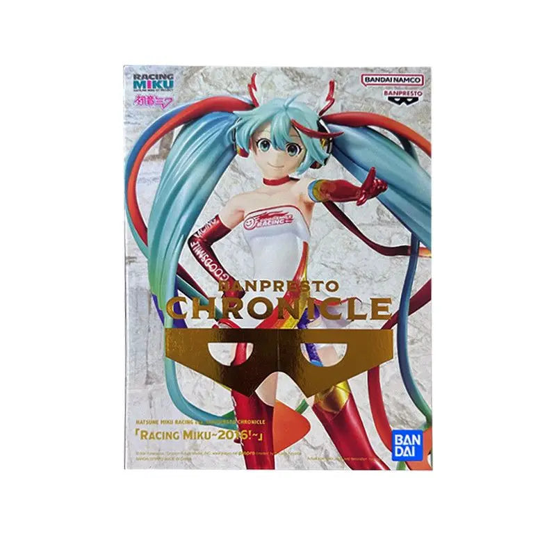 Bandai Banpresto Chronicle Hatsune Miku Racing Queen 2016 Prize Anime Figure PVC Statue For Collectors Home Display Model