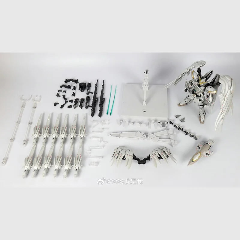 In Stock DABAN 8827 Wing Zero Snow White MG 1/100 XXXG-00YSW Assembly Model Kit Toy Alloy Skeleton Action Figure Gifts