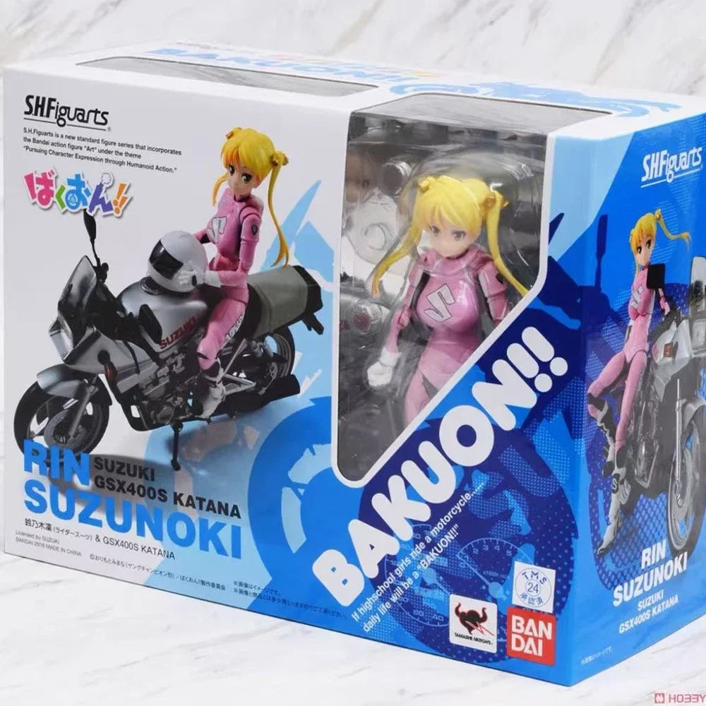 100% Authentic In Stock Bandai S.H.Figuarts Bakuon!! Rin Suzunoki Anime Action Figure Collection Model Toy