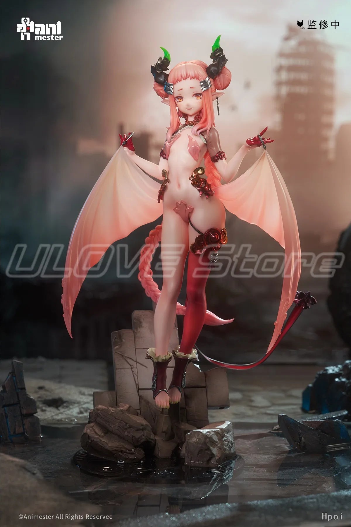 In Stock Original AniMester Little Succubus Fangko Anime Figure Model Collection Gift Toys