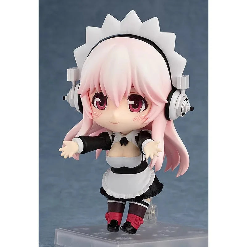Original:Anime Figure Super Sonico #436 Q version figma PVC Action Anime Figure Model Toys Figure Collection Doll Gift