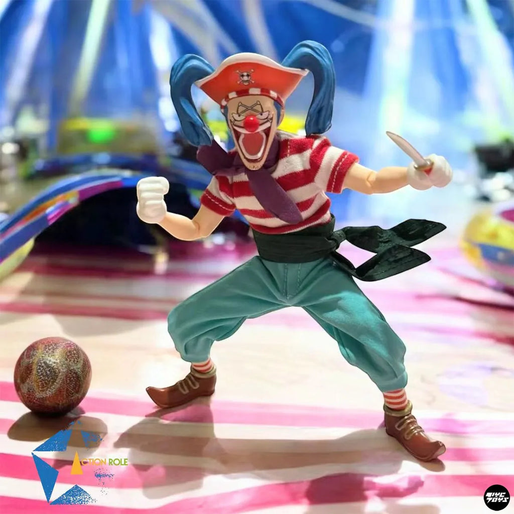 In Stock 1/12 Action Role Shf One Piece Buggy Anime Action Figures The Clown The Cunning Clown Model Pvc Gift Collector Toys