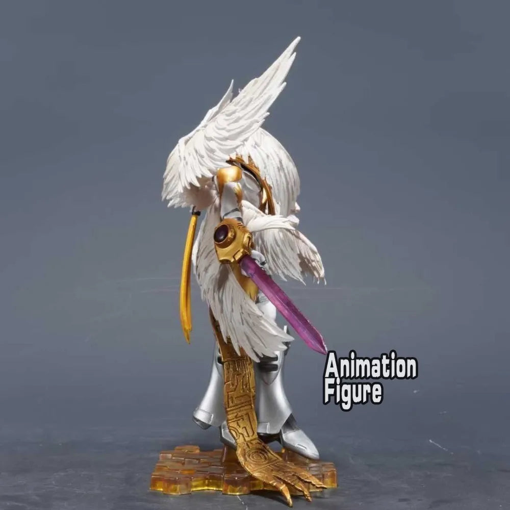 22cm/8.6in Anime Digimon Adventure Figure Holy Angemon Action Figure Pvc Collection Model Toys for Children Gifts
