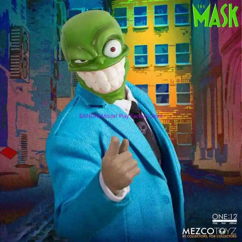 New In Stock Mezco Toys The Mask 1/12 Scale Action Toy Figure Full Set Action Figure Physical Doll Gift Toy
