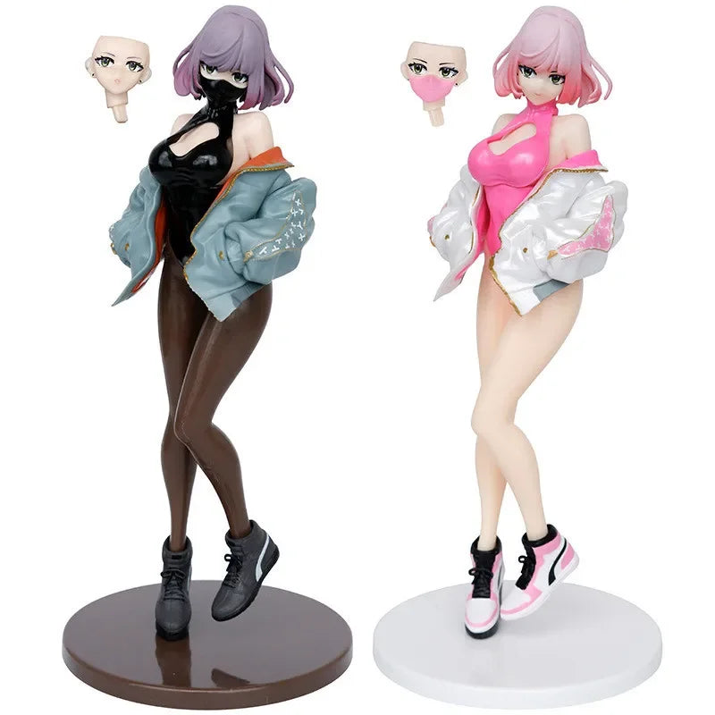 Figurine d'action manga fille masquée en PVC, illustration Luna, modèle Biya Painter, cadeaux d'anniversaire, jouets de jeu,23cm
