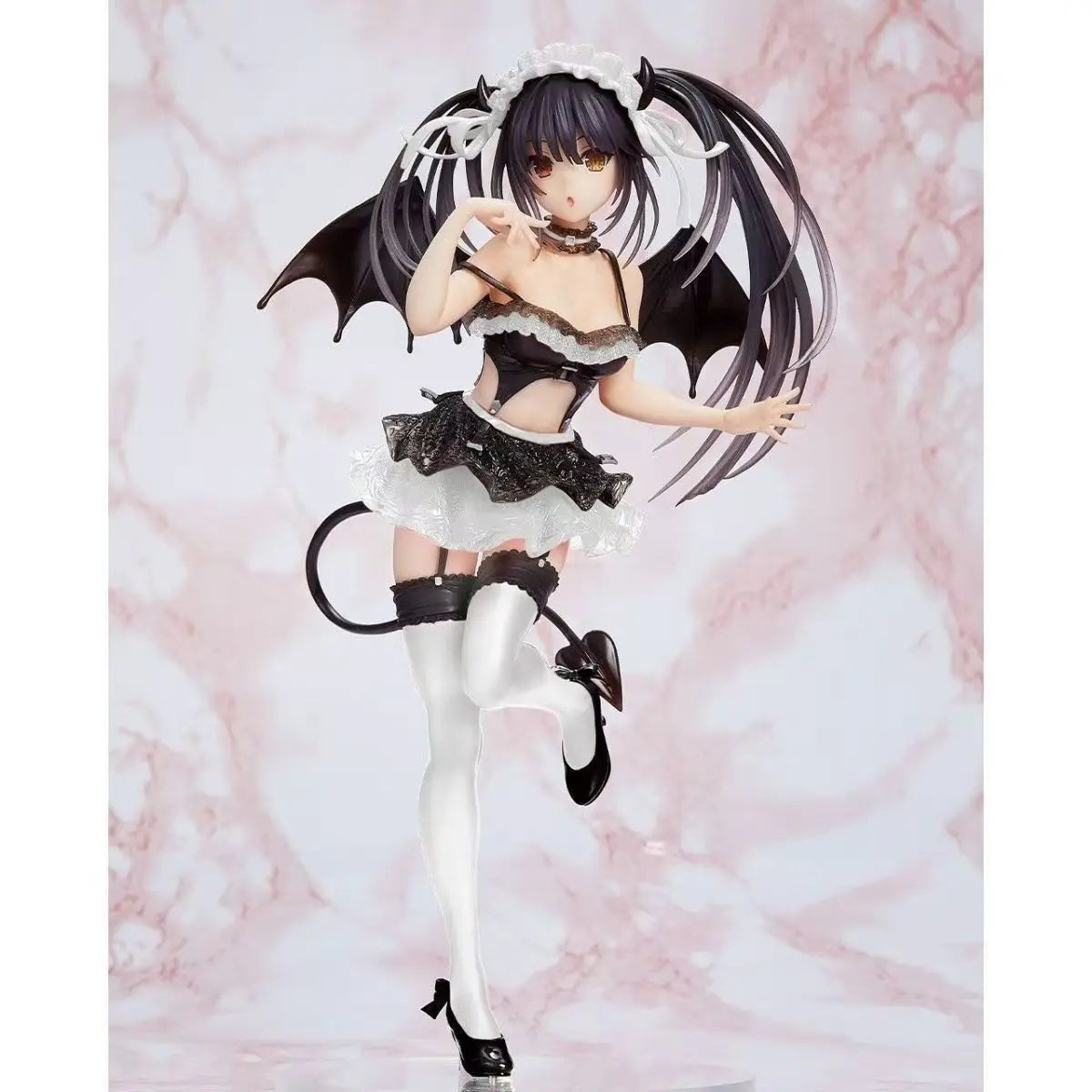 DATE A LIVE Anime Figures Tokisaki Kurumi & Nightmare Figures Doll Devil Costume Wings Model Action Figure Toy for Kids Christma