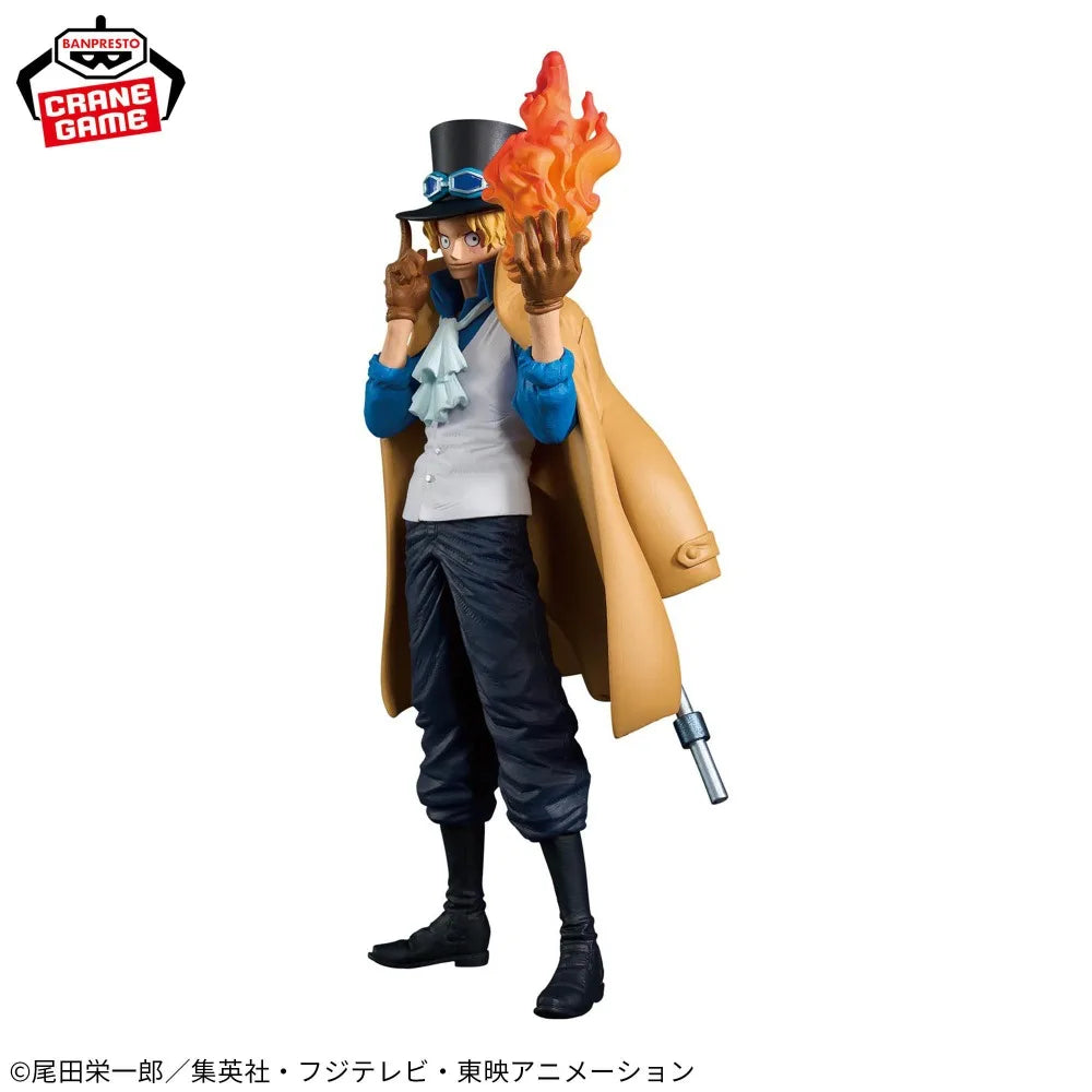 In Stock Bandai Original Genuine Banpresto Anime One Piece King of Artist Sabo 23cm Collections Model Toy Figures Birthday Gift