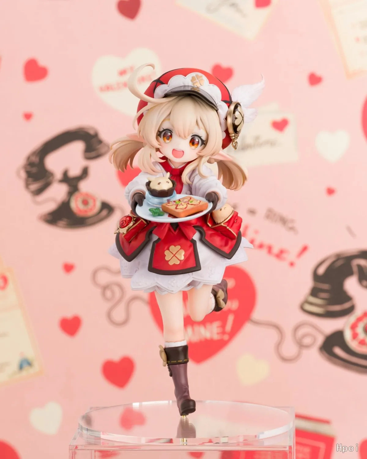 Anime Klee Xiao Figure Game Genshin Impact 17CM PVC Sitting Red Hat Bag Ornaments Model Kid Toys Doll Collection Ornaments Gift