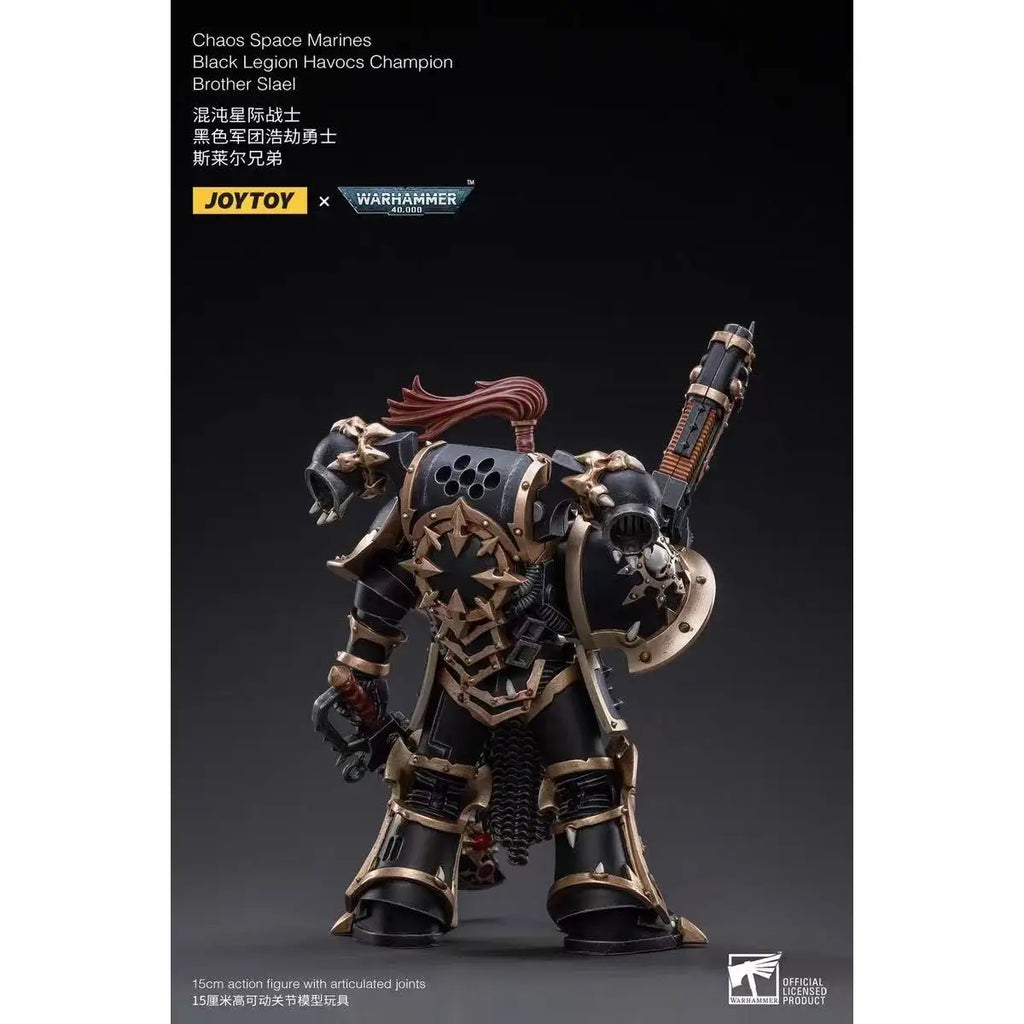 JOYTOY warhammer 40k Chaos Black Legion Captain Catastrophe Slyre