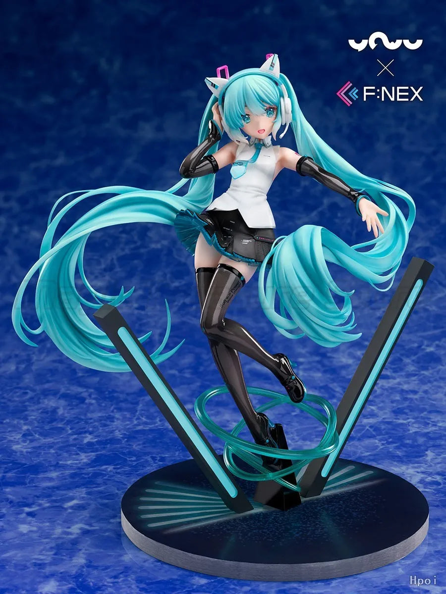 【MT】Original F:NEX VOCALOID Hatsune Miku Cat Ear Headphones 1/7 Scale Toy Model Collection Figure