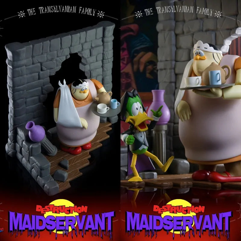 Happy Childhood Anime Toy Destruction Maid Count Duckula Nanni NewHC01 Vegetarian Count 1/12 12cm Figure Model Collectible Toys