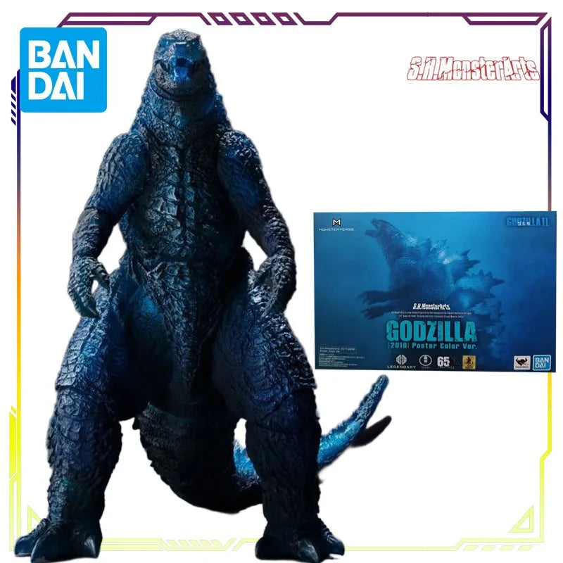 BANDAI Original S.H.MonsterArts Series Godzilla 2019 Monster King Limited Edition Anime Action Figure Model Toys Gifts for Boys