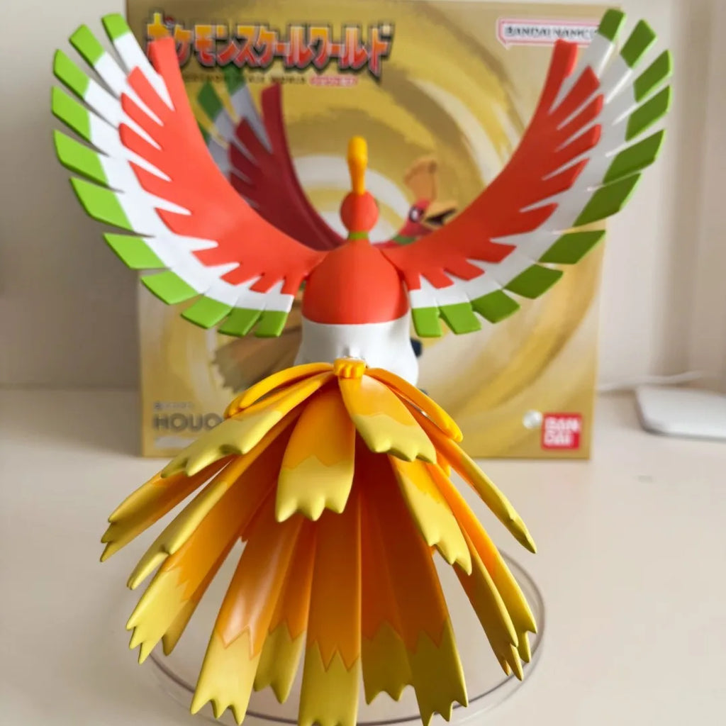 Bandai Scale World Johto Region Anime Figure Model - Ho-Oh & Lugia 1/12 Collectible Toys 24cm Action Figures For Christmas Gifts