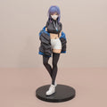 24cm Masked Girl Yuna Illustration Biya Painter Manga Figure Model Statue Boys Collection Desktop Decoration Ornament Toys Gifts