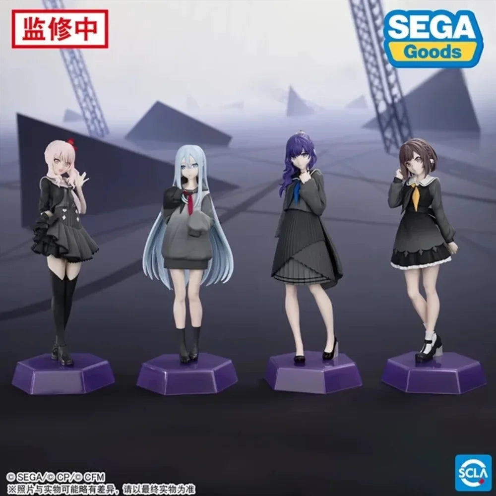 Original SEGA HATSUNE MIKU COLORFUL STAGE Yoizaki Kanade Asahina Mafuyu Akiyama Mizuki Anime Figure Desktop×Decorate Collection