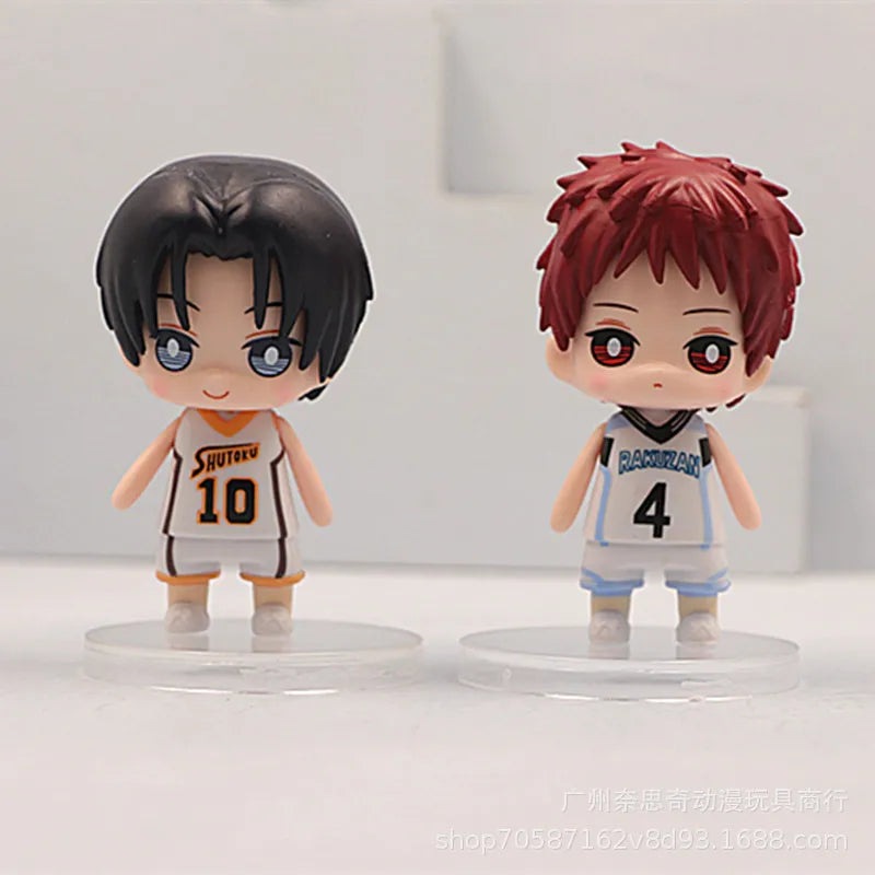 Kuroko's Basketball Series Q-version Action Figures Bake Cake Decor Toys Car Interior Desktop Miniature Ornament Accessories