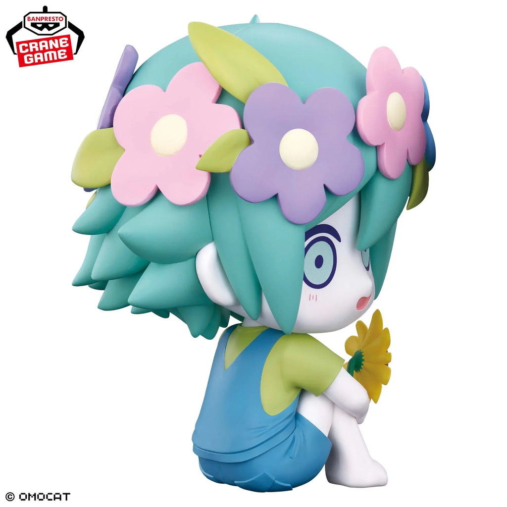 [Original Genuine] Bandai Banpresto The Animation Omori Basil In Stock PVC Figure Model Sitting Posture Collector Figurine Toys