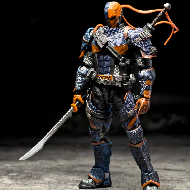 New Lpzz Toys Arkham Knight Batman 1/12 Action Figure V8 Suit Deathstroke Super Man Collection Model Home Decor Boy Statue Gift
