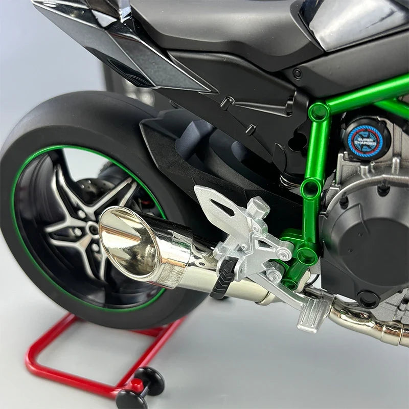Spray 1:6 Kavvasaki Racing Ninja 500 H2R Motorcycle Simulation Sound Light   Fast And Furious Kid Gift Collection  value Display