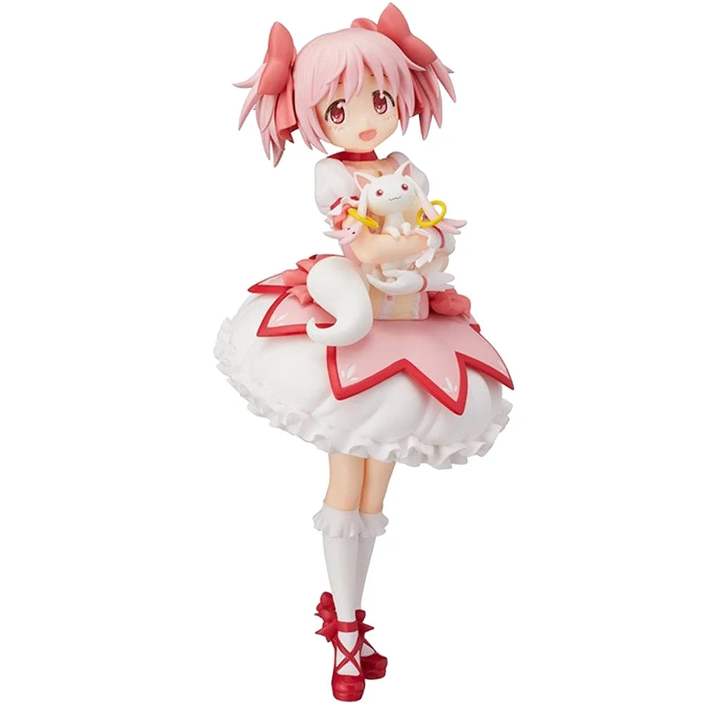 Anime Girl Figure kaname madoka figurine Kyuubey Cute magic girl action figure Model Doll Toy Loli Figurine Collect Ornament