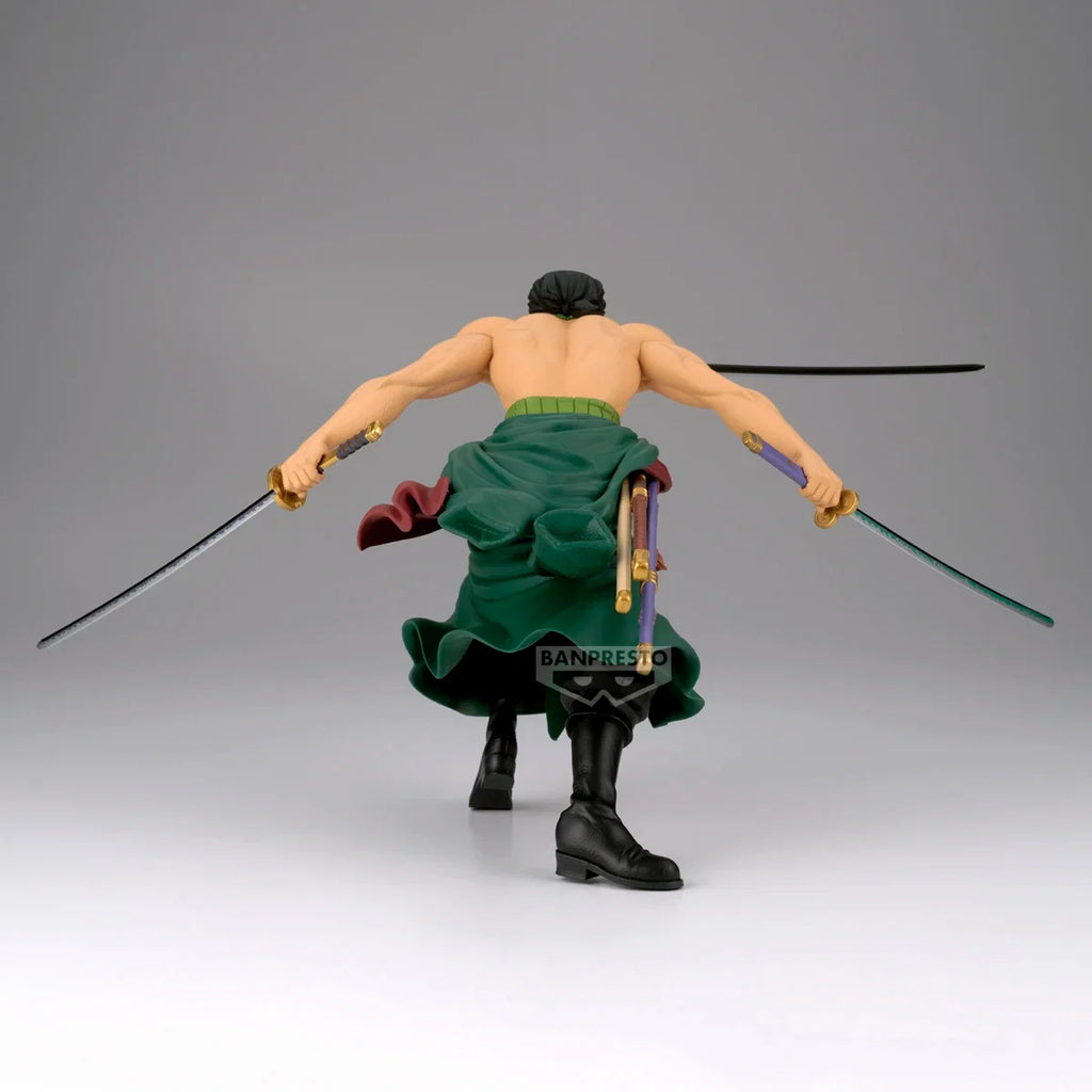 Original BANDAI Banpresto ONE PIECE Grandista Roronoa Zoro PVC Anime Figures Action Figure Model Toys