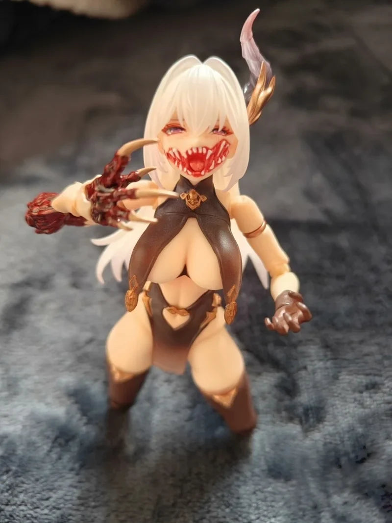 Eiifox Bear panda Huaxia Ghost Series Skin Illusion Fully Painted Finished Product That Used Figurine Charm Collectible Gift