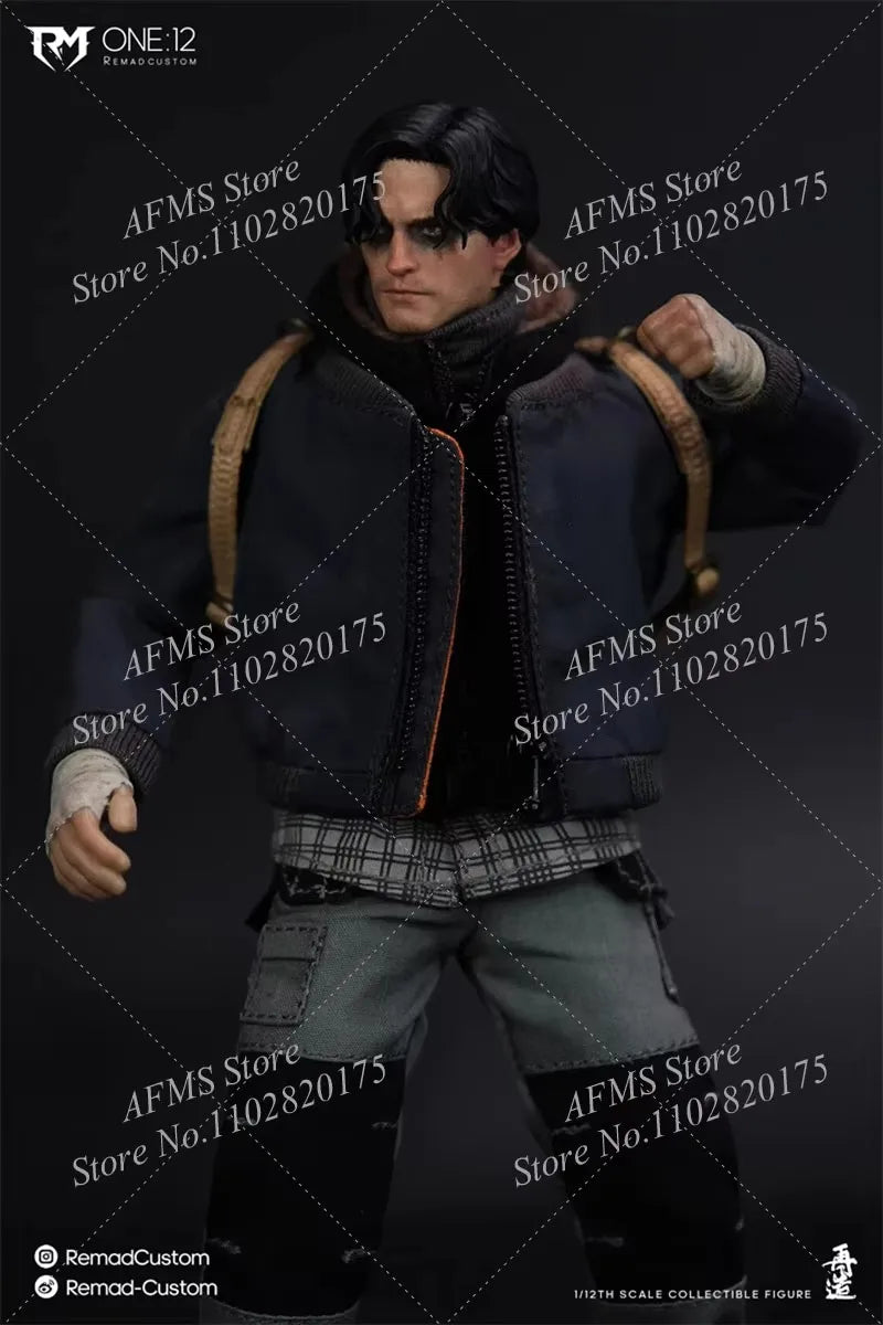 Remad Custom RM013 1/12 Scale Collectible Figure Motorcycle Ranger Robert Pattinson Bat Hero 6Inch Men Soldier Action Figure Toy