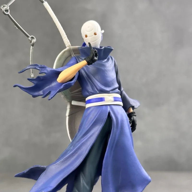 22cm NARUTO Anime Figures Uchiha Obito Standing Posture Sculpture Scene Doll Pvc Model Statue Ornament Collection Toys Gifts