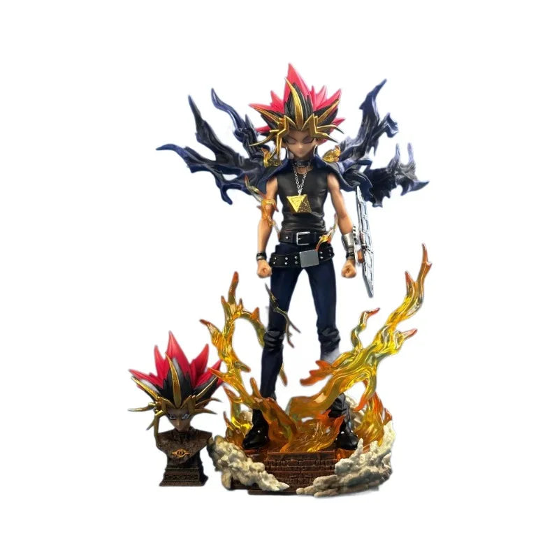 Anime Anime Figure - 28cm Pvc Collectible Model Statues - Yugi Muto Dual-Headed Duel Monster Decoration For Christmas Gifts