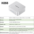 Aoostar AMD Ryzen 7 H255 Mini PC  Desktop – DDR5‑5600 Dual Channel, OCULINK USB4 x2, PCIe4.0 NVMe SSD, Wi‑Fi 6 & BT5.2,