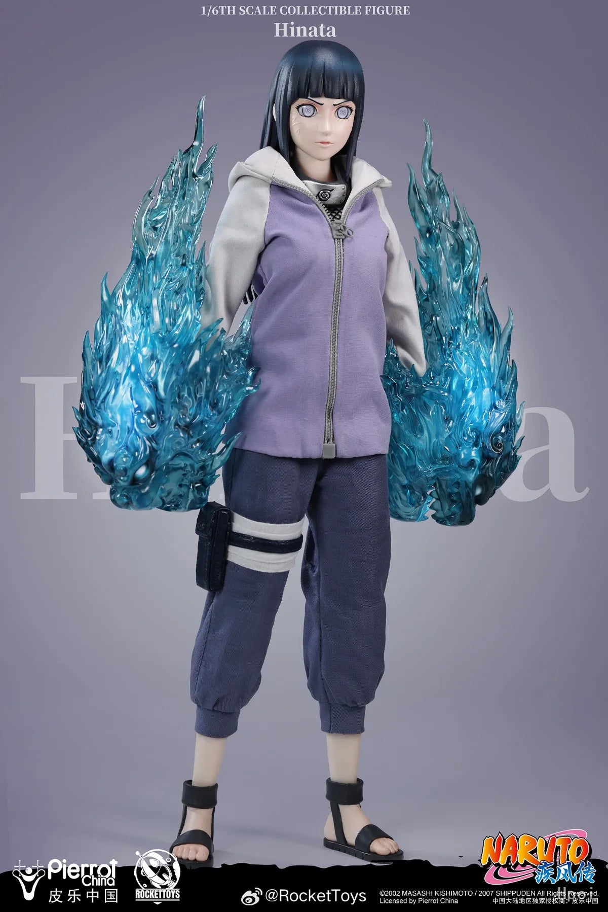 【Original】RocketToys ROC-006 NARUTO Shippuden Hinata 1/6 Action Figure Model Toy