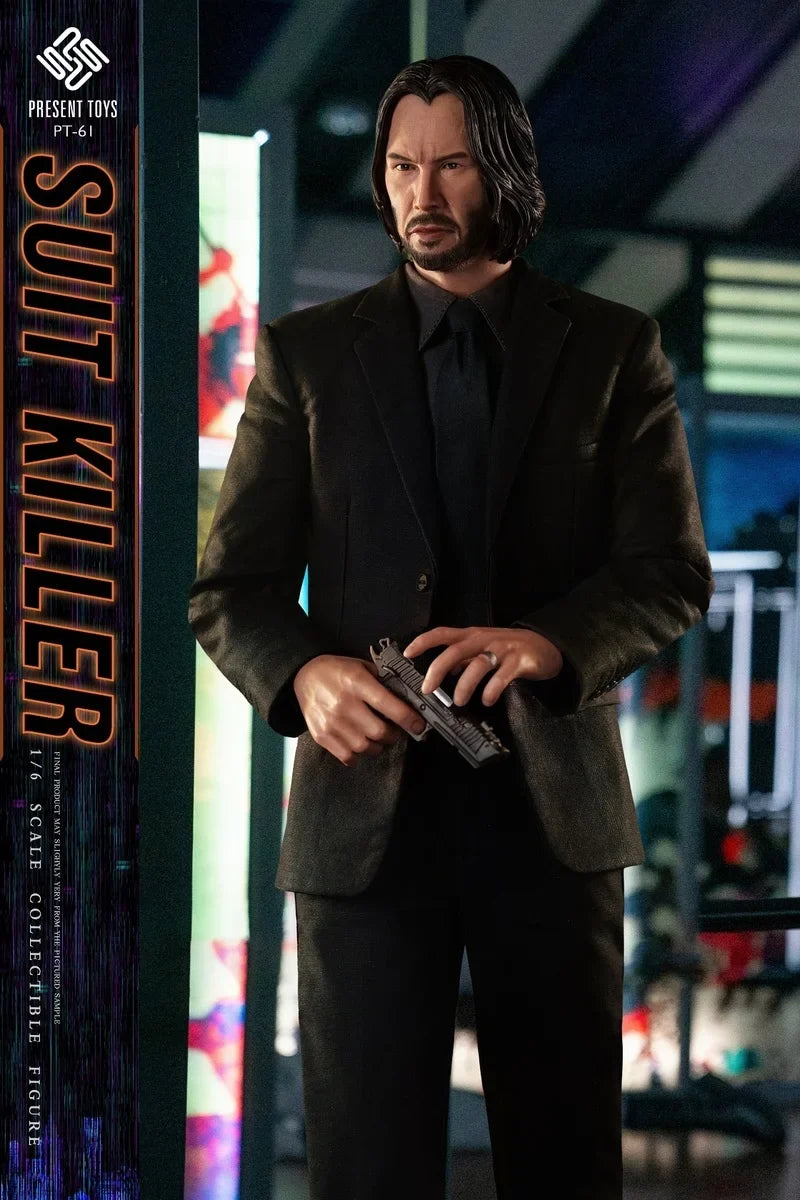 In Stock PRESENT TOYS 1/6 PT-sp61 John Wick Suit Killer Action Figure Collectable Model Figurine Surprise Birthday Toy Gift