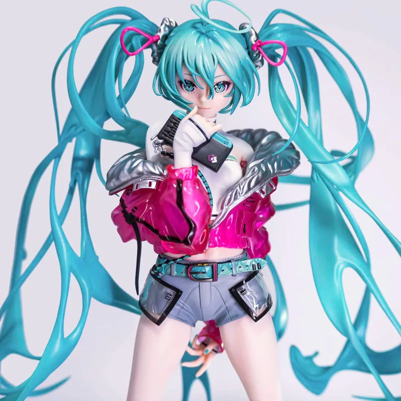 24CM Idol Hatsune Miku Kawaii Anime Girl KO Action Figurines Dance Animation Model Exquisite Desktop Decoration Trendy Toys Gift