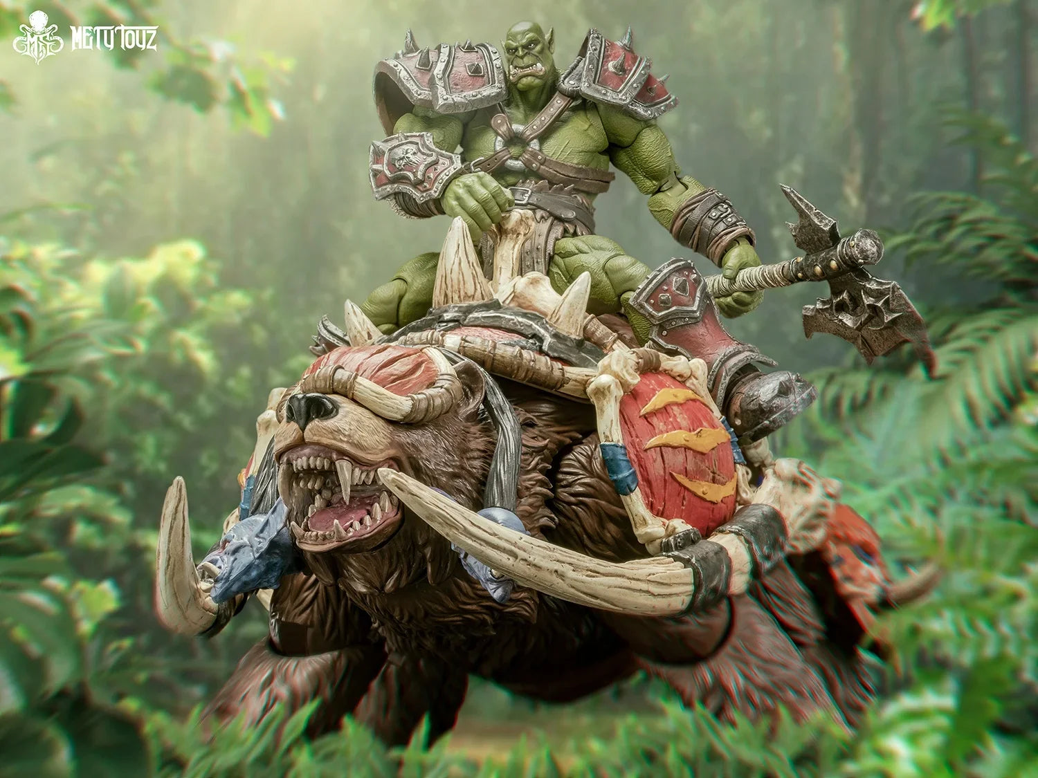 Pre-order: Mety Toyz Armoured Giant Bear Mount Model - Collector's Limited Edition Articulated Action Figure Anime Figurine -
