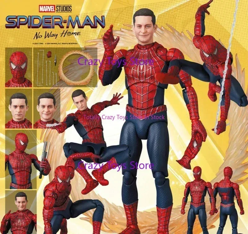 In Stock Original MAFEX No.241 Spider-Man Tobey Maguire Hero Never Comes Back Neighborhood Action Figure Model Toy.